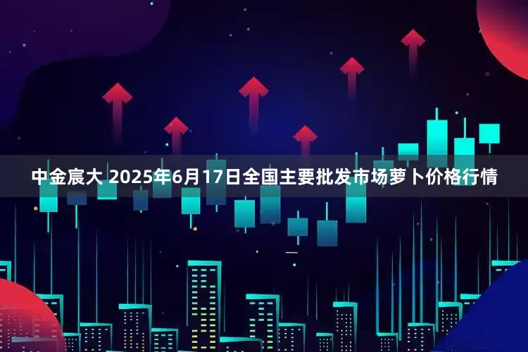 中金宸大 2025年6月17日全国主要批发市场萝卜价格行情